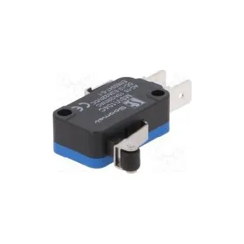 vypínač Mikrospínač SNAP ACTION s páčkou (s kladkou) SPDT 10A/250VAC
