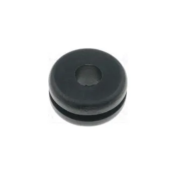 Průchodka Ømont.otv 8mm Øotv 5mm PVC černá -30÷60°C UL94V-2