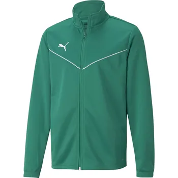 Dětská bunda PUMA TEAMRISE TRG POLY JACKET JR 657393_05 PEPPER GREEN/PUMA WHITE 140