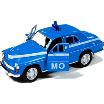 autíčko Varšava 224 MILICE MO PRL WELLY 1:34/39 MODRÁ