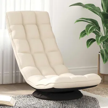 Jídelní židle vidaXL Otočná podlahová židle Linen 70x51x79 cm