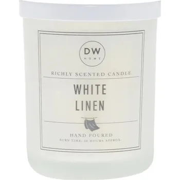 Svíčka DW Home – Vonná svíčka ve skle White Linen, Velká