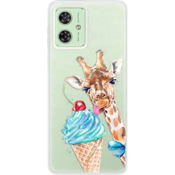 Pouzdro na mobilní telefon Silikonový obal iSaprio - Motorola Moto G54 5G - Love Ice-Cream (Silikonový obal, kryt a pouzdro iSaprio - Motorola Moto G54 5G - Love Ice-Cream - stylová ochrana telefonu, pružný TPU materiál, odolný UV potisk, česká výroba)