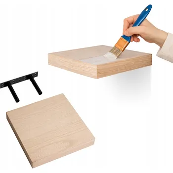 police Nástěnná police dřevěná samonosná 23 cm - Viilu - Dub přírodní dýha