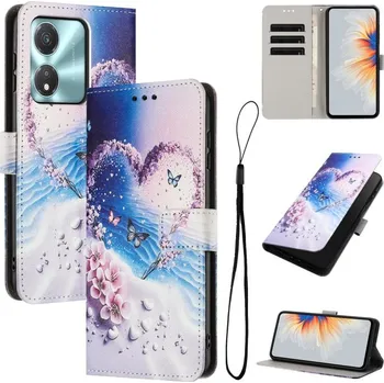 Pouzdro na tablet VSECHNONAMOBIL 126735 ART Peněženkový obal pro Honor X5c Plus LOVE BUTTERFLY