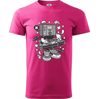 Pánská móda DJ metr - Klasické pánské triko vyšší gramáže - 2XL ( Purpurová )