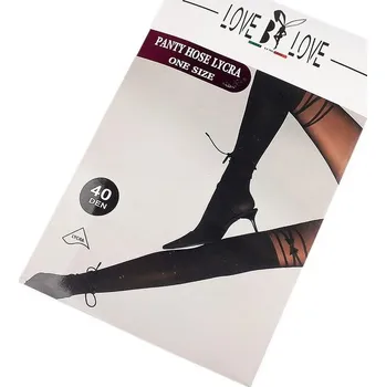 Dámské punčochy Dámské punčocháče různě zdobené - 7 černá mašle