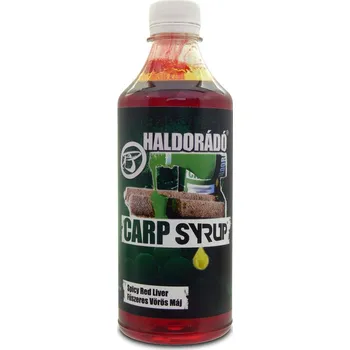 Návnadové aroma Haldorádó Booster Carp Syrup 500ml - Pikantní červená játra