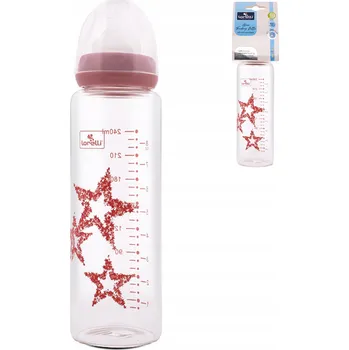 Kojenecká láhev Skleněná kojenecká láhev 240 ml, antikoliková Lorelli