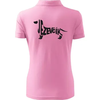 Jezevčík - CZ - Polokošile dámská Pique Polo - XS ( Růžová )