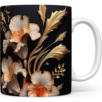 Hrnek s krásnými květinami