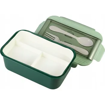 Svačinový box Patrový Lunchbox Svačinový Box s Přihrádkami a Příborem na Oběd