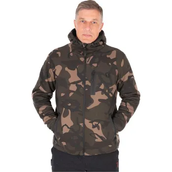 Rybářské oblečení Mikina Fox Camo Full Zip Prem Sherpa 310 Hoodie M