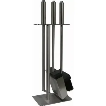 Krbové nářadí Krbové nářadí Red Anvil - HiBoom-3 Big Tools, dub, nerez