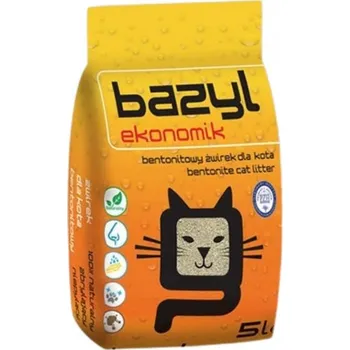 Podestýlka pro kočku Bazyl bentonitová Stelivo pro kočky Ekonomik 5l