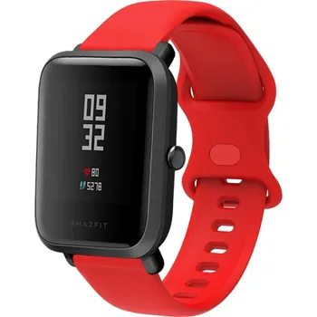 VSECHNONAMOBIL 35933 BUTTERFLY Silikonový řemínek Xiaomi Amazfit GTS 2 / GTS 2e / GTS 2 Mini 20mm červený
