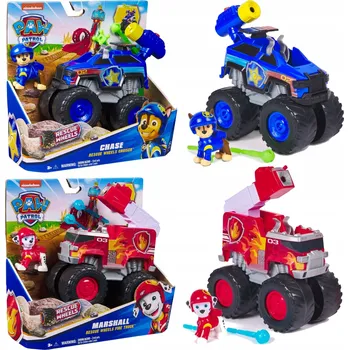 Figurka Tlapková patrola ZÁCHRANNÁ AUTA DO TERÉNU FIGURKY MARSHALL A CHASE 6 CM