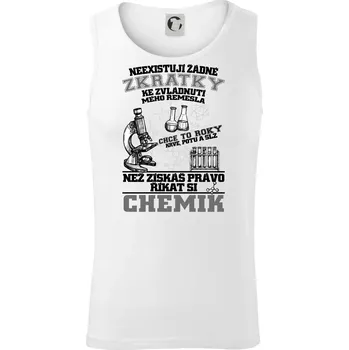 Chemik zkratky - Tílko pánské Core - L ( Bílá )