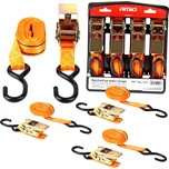 Transportní popruhy Amio 4,5 m 25 mm 4 ks s hákem a napínákem