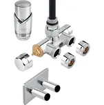 NOVASERVIS Rohová termostatická sada se stoupací trubicí, pro jednobodové připojení koupelnového radiátoru, chrom - ZTT30CR