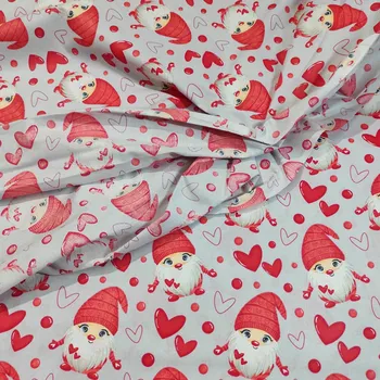 Vánoční bavlněná látka, metráž, šíře 160 cm, Mikuláše Červení na Šedém