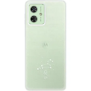 Pouzdro na mobilní telefon Silikonový obal iSaprio - Motorola Moto G54 5G - čiré - Lev (Silikonový obal, kryt a pouzdro iSaprio - Motorola Moto G54 5G - čiré - Lev - stylová ochrana telefonu, pružný TPU materiál, odolný UV potisk, česká výroba)