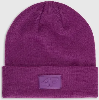 Čepice 4F zimní čepice beanie růžová, univerzální velikost