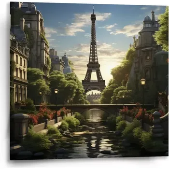 Obraz Sablio Obraz Paříž Eifellova věž Art - 50x50 cm