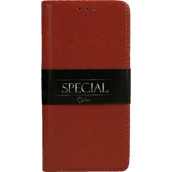 Pouzdro na mobilní telefon Pouzdro Book Leather Special iPhone 12 Mini, barva hnědá