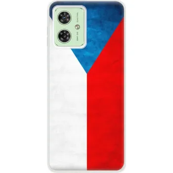 Pouzdro na mobilní telefon Silikonový obal iSaprio - Motorola Moto G54 5G - Czech Flag (Silikonový obal, kryt a pouzdro iSaprio - Motorola Moto G54 5G - Czech Flag - stylová ochrana telefonu, pružný TPU materiál, odolný UV potisk, česká výroba)