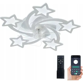 Stropní svítidlo s ventilátorem Lotos bílé LED 90 W 8280 lm s dálkovým ovládáním