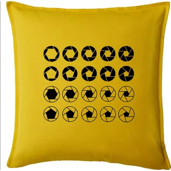 Polštář Foto clony - Polštář 50x50 - 50x50 - Pouze potah ( Žlutá )