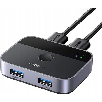 Switch Přepínač / switch USB 3.0 (2x2) Ugreen CM757, 5 Gbps + 2x USB kabel 1.5m