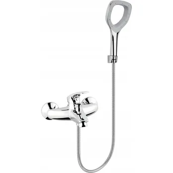 Vodovodní baterie Nástěnná vanová baterie NOVASERVIS stříbrná