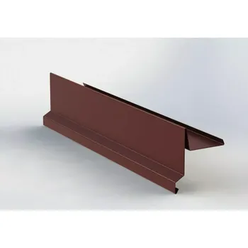Střecha Závětrná lišta klasik r.š.250mm s okapnicí Al Hliník lakovaný RAL 8017 hnědá čoko dl.2m