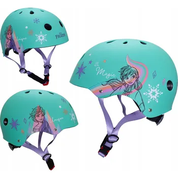 Cyklistická přilba SPORTOVNÍ CYKLISTICKÁ PŘILBA, NA KOLOBĚŽKU DÍVČÍ LEDOVÉ KRÁLOVSTVÍ M/L 52-56cm