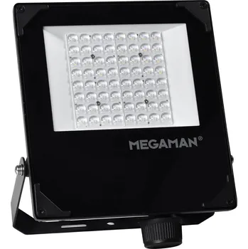 MEGAMAN LED venkovní bodové osvětlení Hugo, 50 W, 4000 K, IP66 černá LED 50/22 W celkem - Doprava zdarma