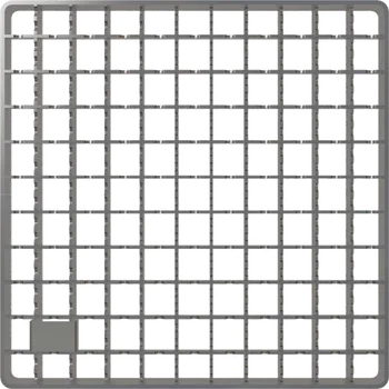 Alca Krycí rošt pro bodovou vpust 200×200, nerez AISI 304 APR-R21-200-200