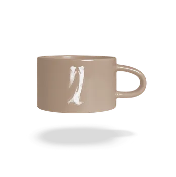 Bastard Oblek a kravata hrnek makronka Brown Macaron