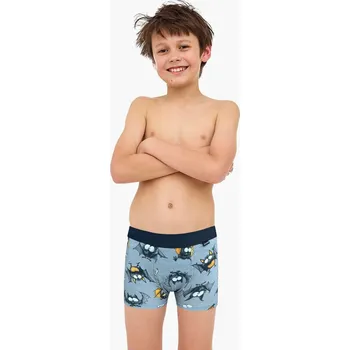 Pánské spodní prádlo Dětské boxerky Cornette Boy 701/154 Bat 86-128 šedá 98-104