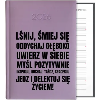 Kalendář Knižní kalendář 2026 A5 FunnyCase fialový