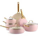 GreenPan Sada nádobí s nepřilnavým keramickým povrchem, Padova Reserve, 10 ks, pastelově růžová CC008483-001