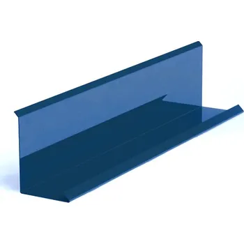 Lemování zdí klasik pozinkované FeZn Lakované RAL 5010 enziánová modrá s folií dl.2m r.š.200mm