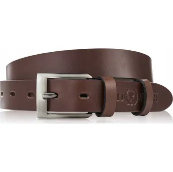 Opasek Pásek kožený opasek premium s klasickou sponou elegantní hnědý 130 cm