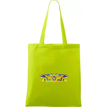 Ukrajina státní symbol - Taška bavlněná - 42 x 38 cm ( Limetková )