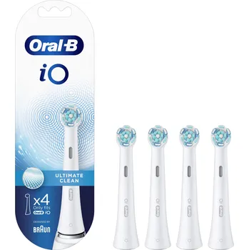Elektrický zubní kartáček 4x Hlavice pro elektrický zubní kartáček Oral-B iO Ultimate Clean White