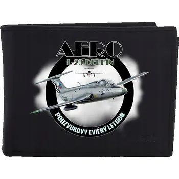 Peněženka STRIKER Kožená peněženka Aero L-39 delfín