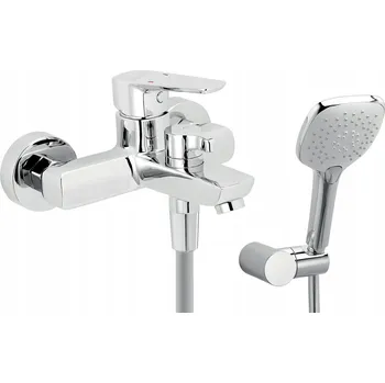 Vodovodní baterie Nástěnná vanová baterie NOVASERVIS stříbrná