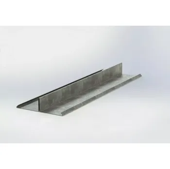 Rozdělovací střešní lišta r.š.333mm AluZinek dl.2m