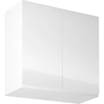 Nábytek Horní skříňka, bílá / bílý extra vysoký lesk, AURORA G80